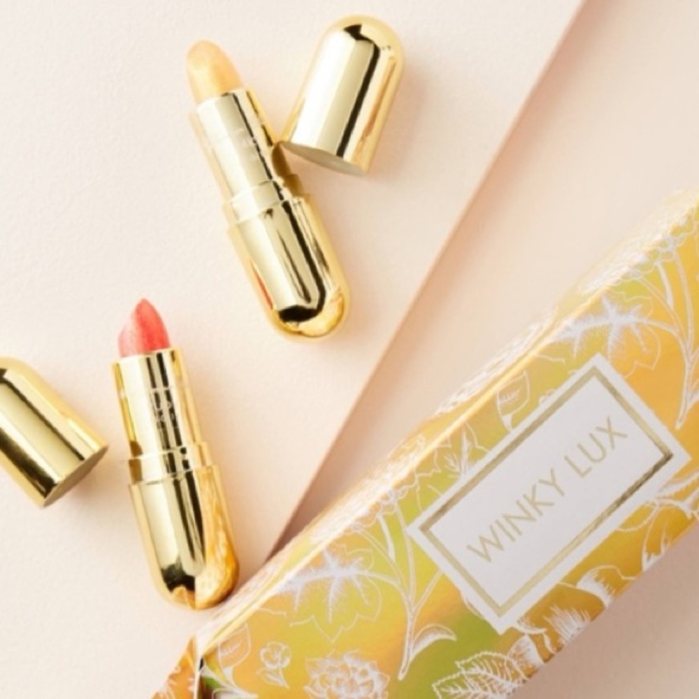 WINKY LUX Limited Edition Set 24K Glitter Balm Duo,‎ NIB